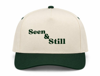 Seen & Still Kamel 804 Snapback - Natural/Dark Green