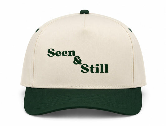 Seen & Still Kamel 804 Snapback - Natural/Dark Green