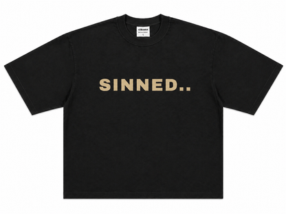 SINNED.. BLACK (Oversized Tee)