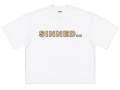SINNED.. WHITE (Oversized Tee)