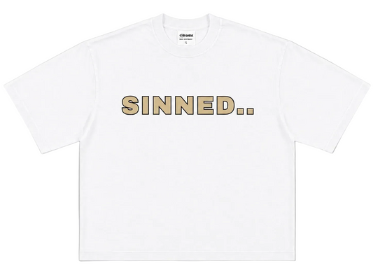 SINNED.. WHITE (Oversized Tee)