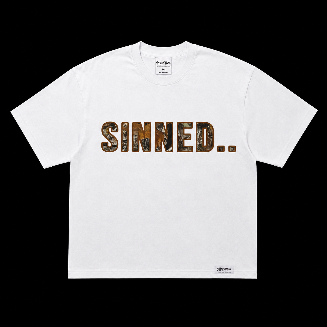 SINNED.. CAMO (Oversized Tee)