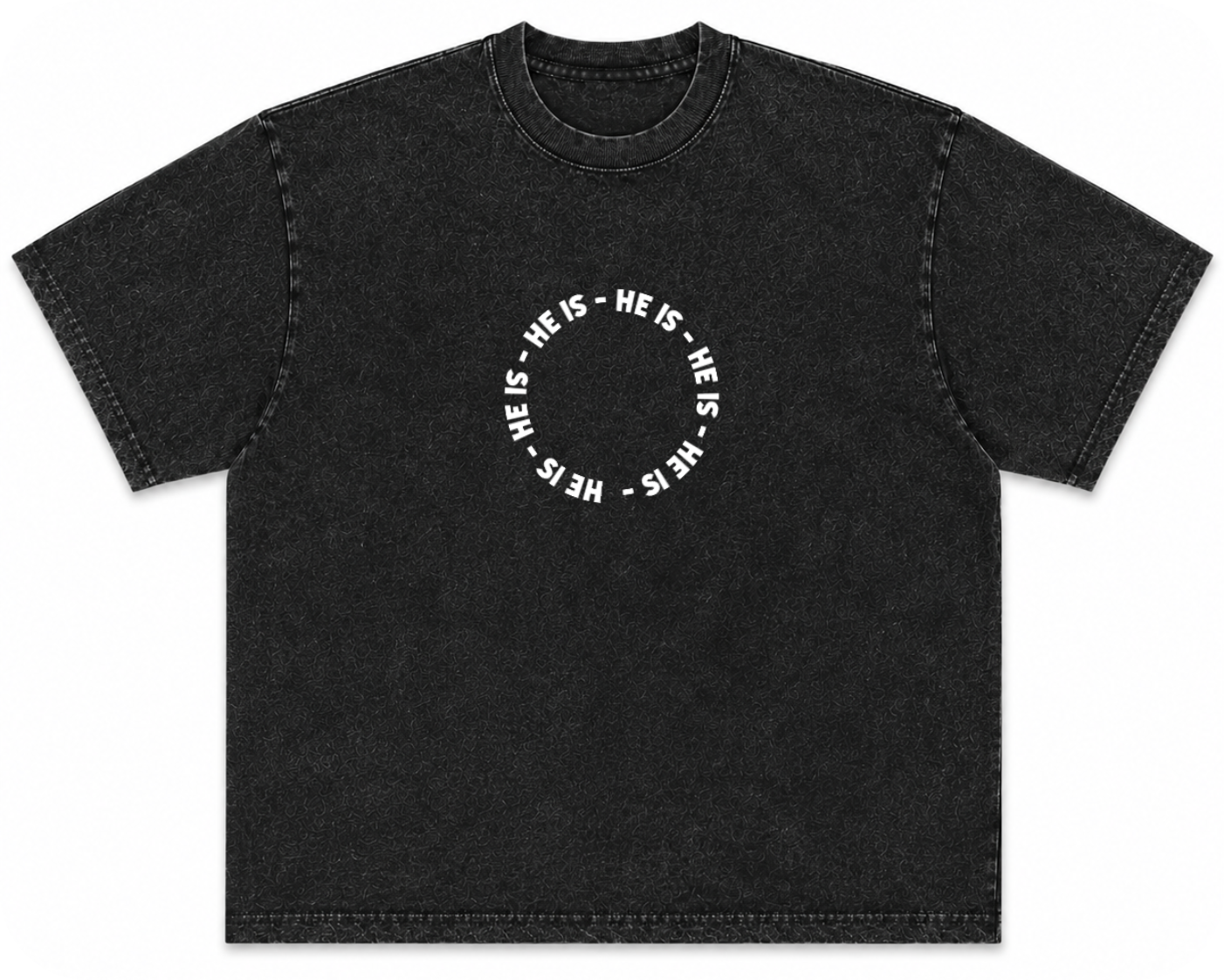HE IS - Names of God Acid Wash Tee
