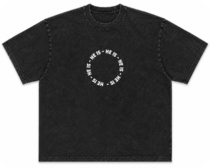 HE IS - Names of God Acid Wash Tee