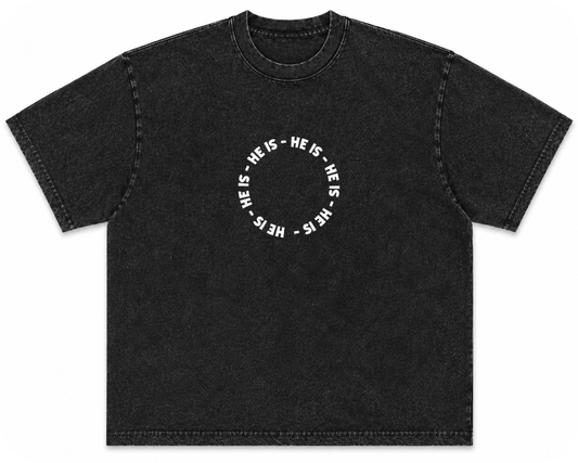 HE IS - Names of God Acid Wash Tee